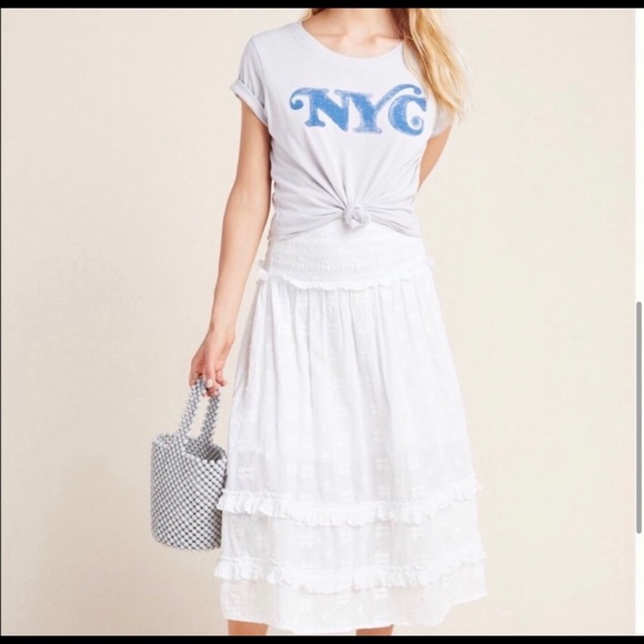 Anthropologie Tops - ANTHROPOLOGIE LetLuv Vintage NYC Slouchy Tee Grey Blue S Anthropologie
